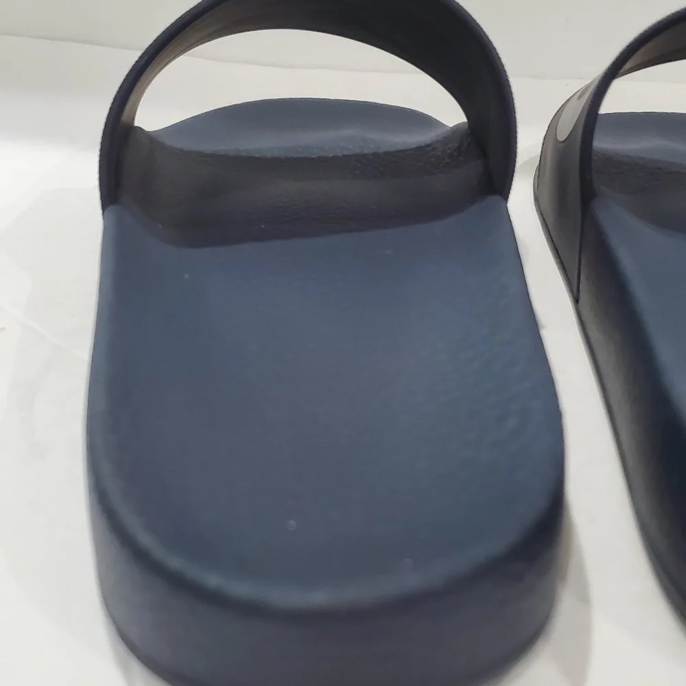 SALVATORE FERRAGAMO Groove 2 Slide mens slide Sandal in navy blue size 8m shoes